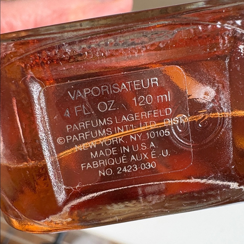 NEW Lagerfeld Cologne Splash for Men 4 oz 120 ml Rare Old Formula! - Picture 3 of 6